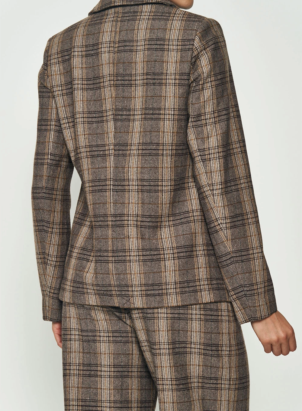 Blazer Xadrez Comfort Alongado Estampados
