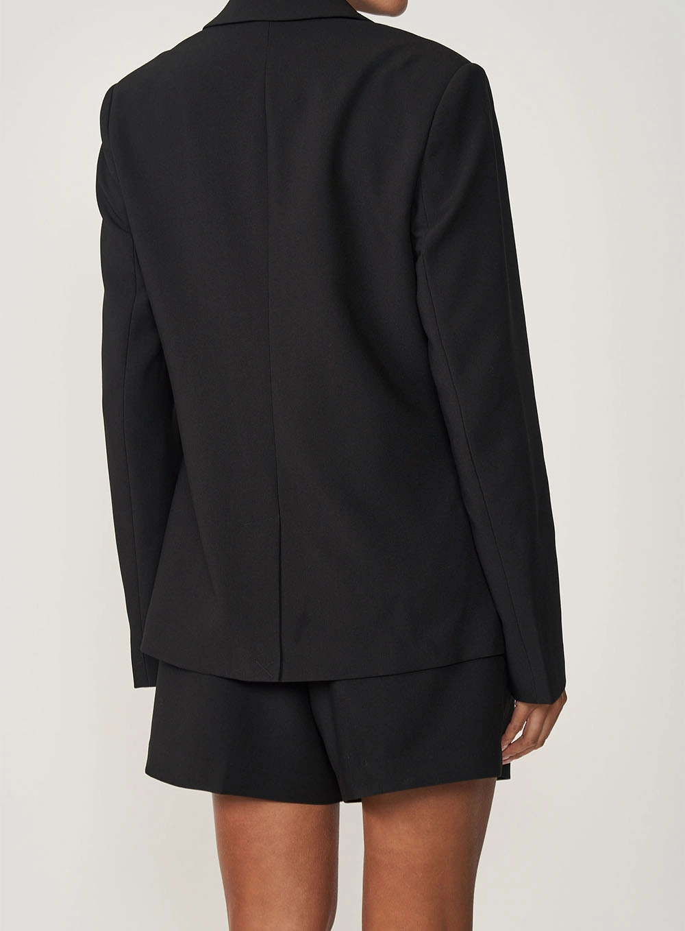 Blazer Alfaiataria Feminino Alongado Preto