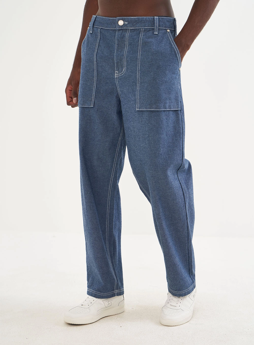 スノーボード 2425 BLENT Luna PT DTP INDIGO DENIM Calça Masculina Jeans Loose | Colcci