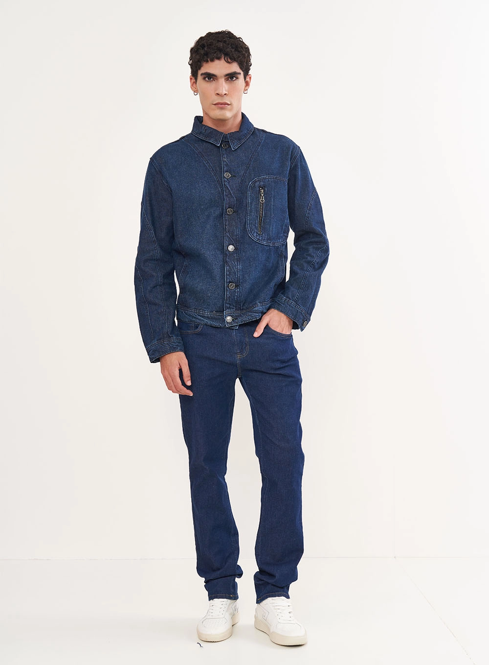 Calça Masculina Jeans Relaxed Fit - Alex Índigo