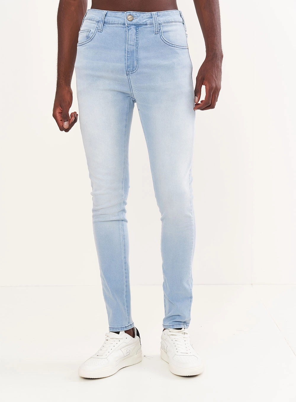 Calça Masculina Jeans Super Skinny Índigo