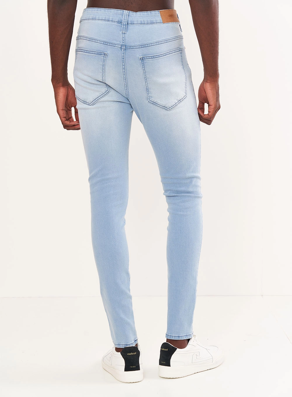 Calça Masculina Jeans Super Skinny Índigo