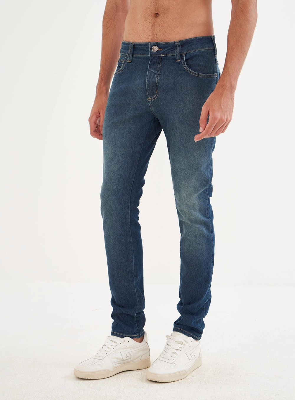 Calça Masculina Jeans Skinny - Felipe Índigo