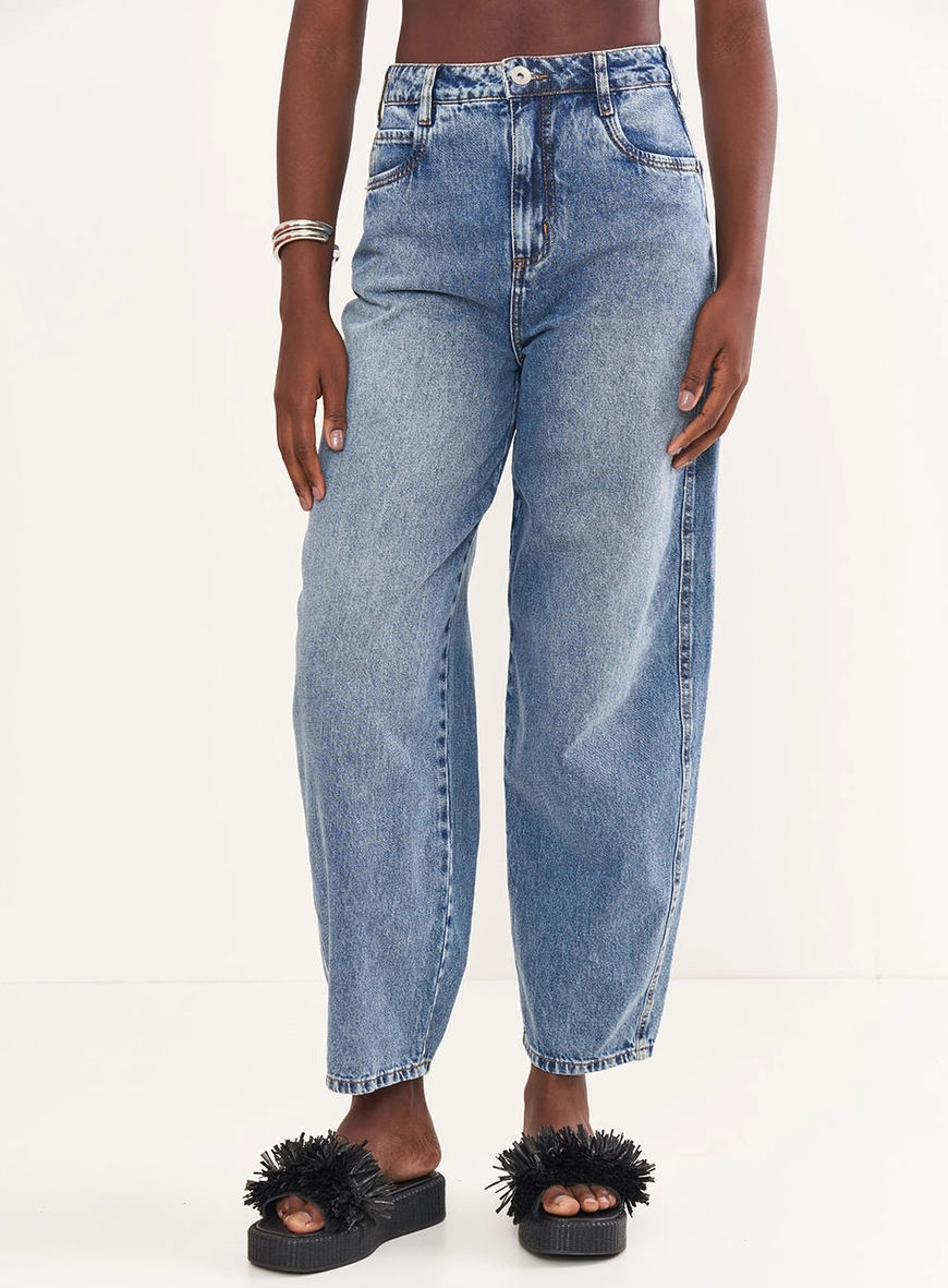Calça Jeans Barril - Joana