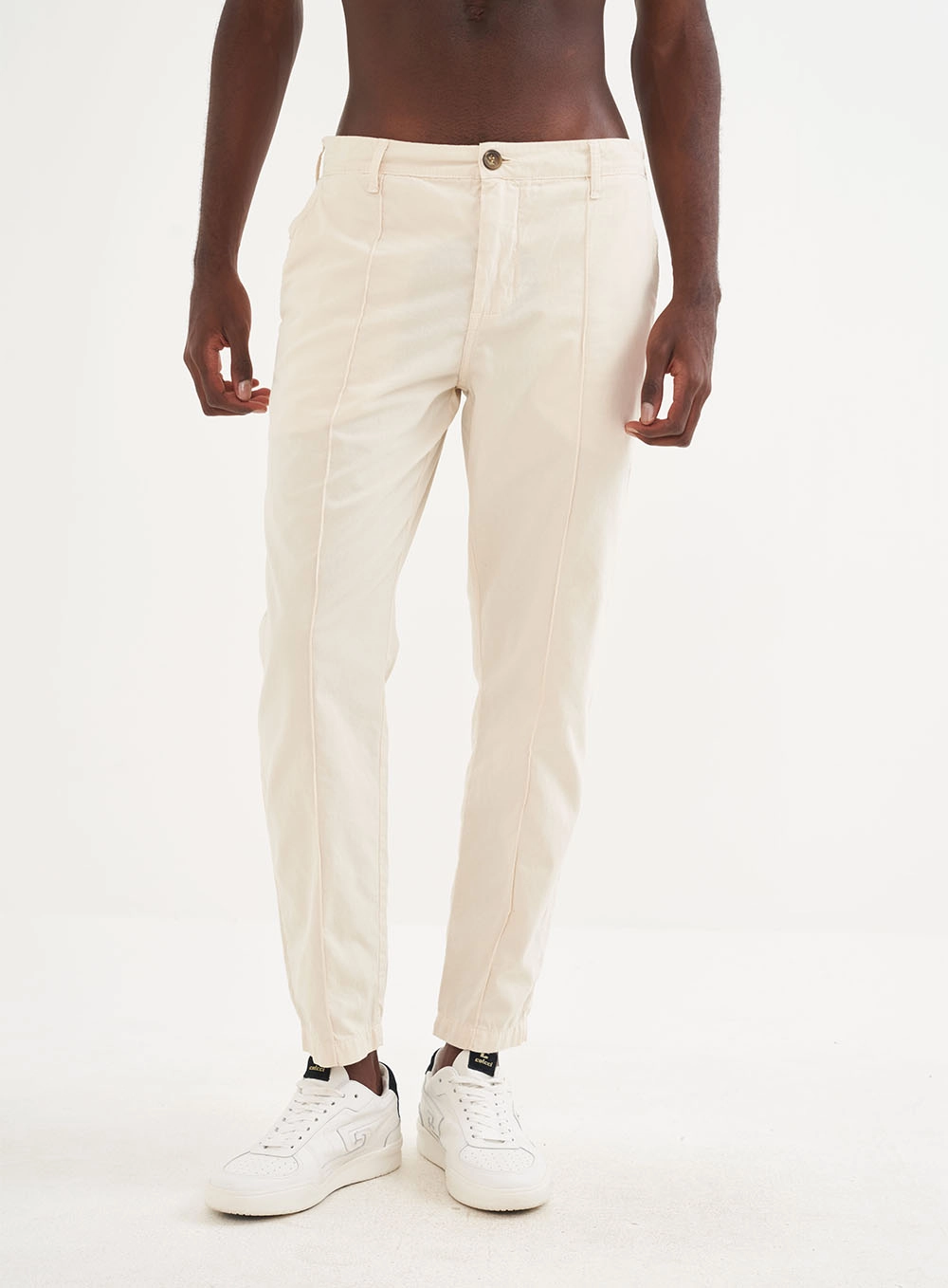 Calça Masculina Sarja New Chino Bege Italian