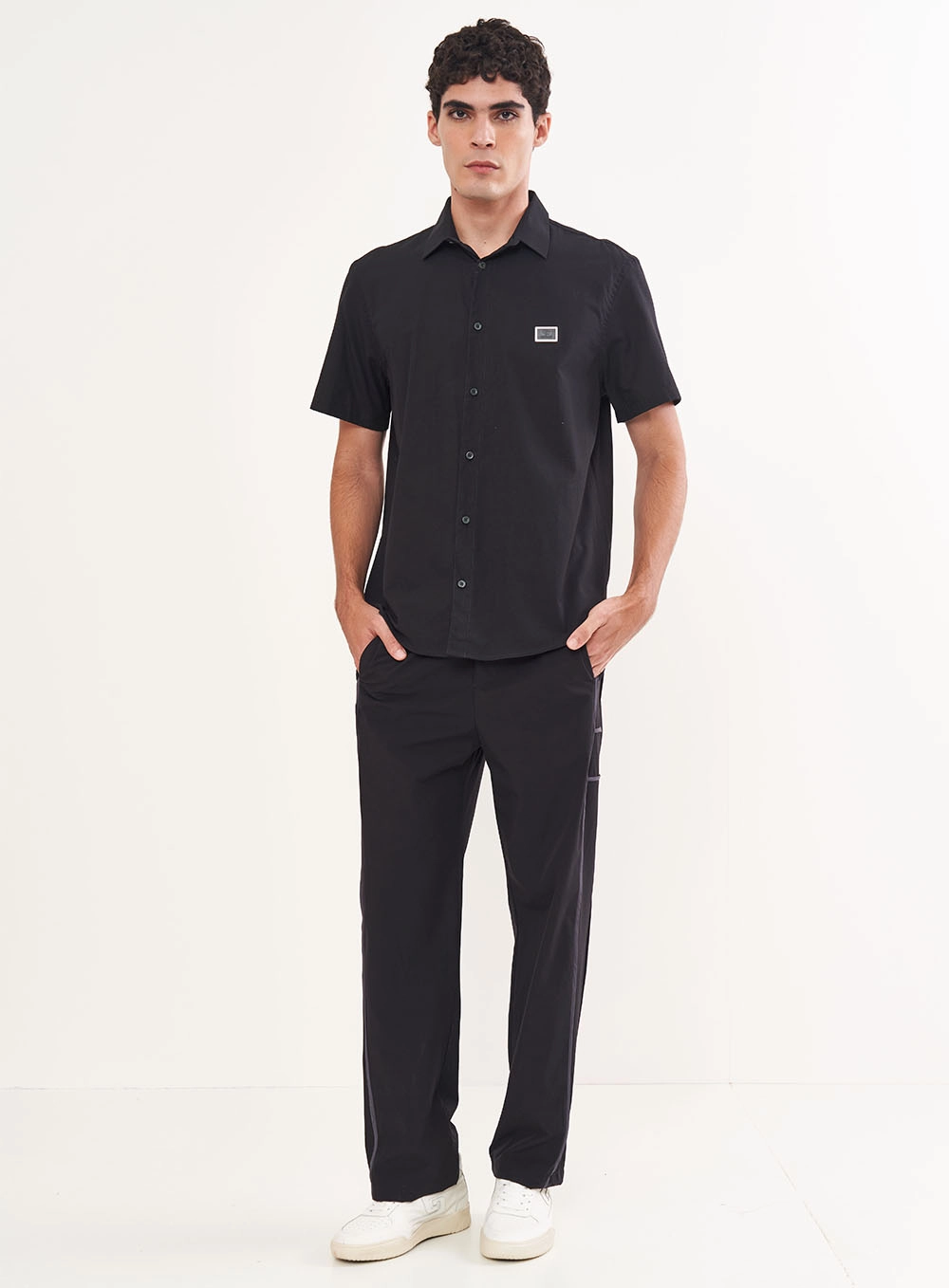 Calça Masculina Com Elástico - João Preto