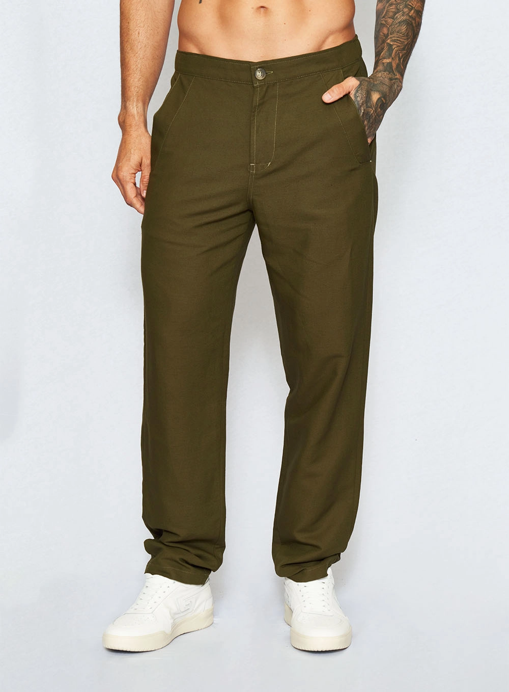Calça Linho New Chino Verde