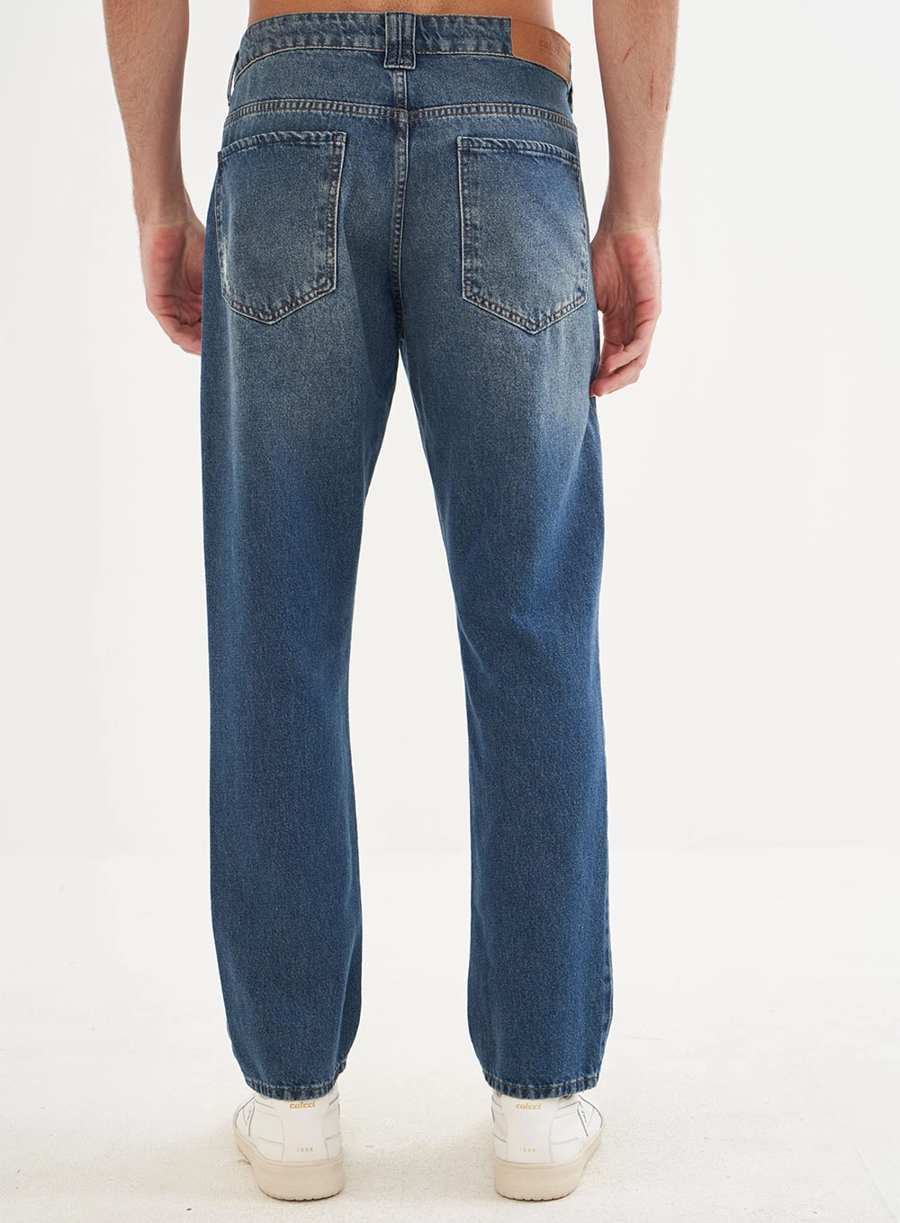 Calça Masculina Jeans Reta Índigo
