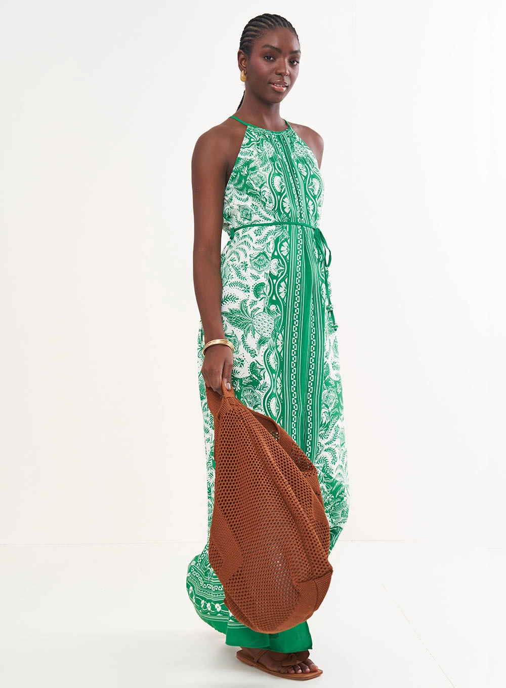 Vestido Longo Estampado Fluido - Riviera Estampados