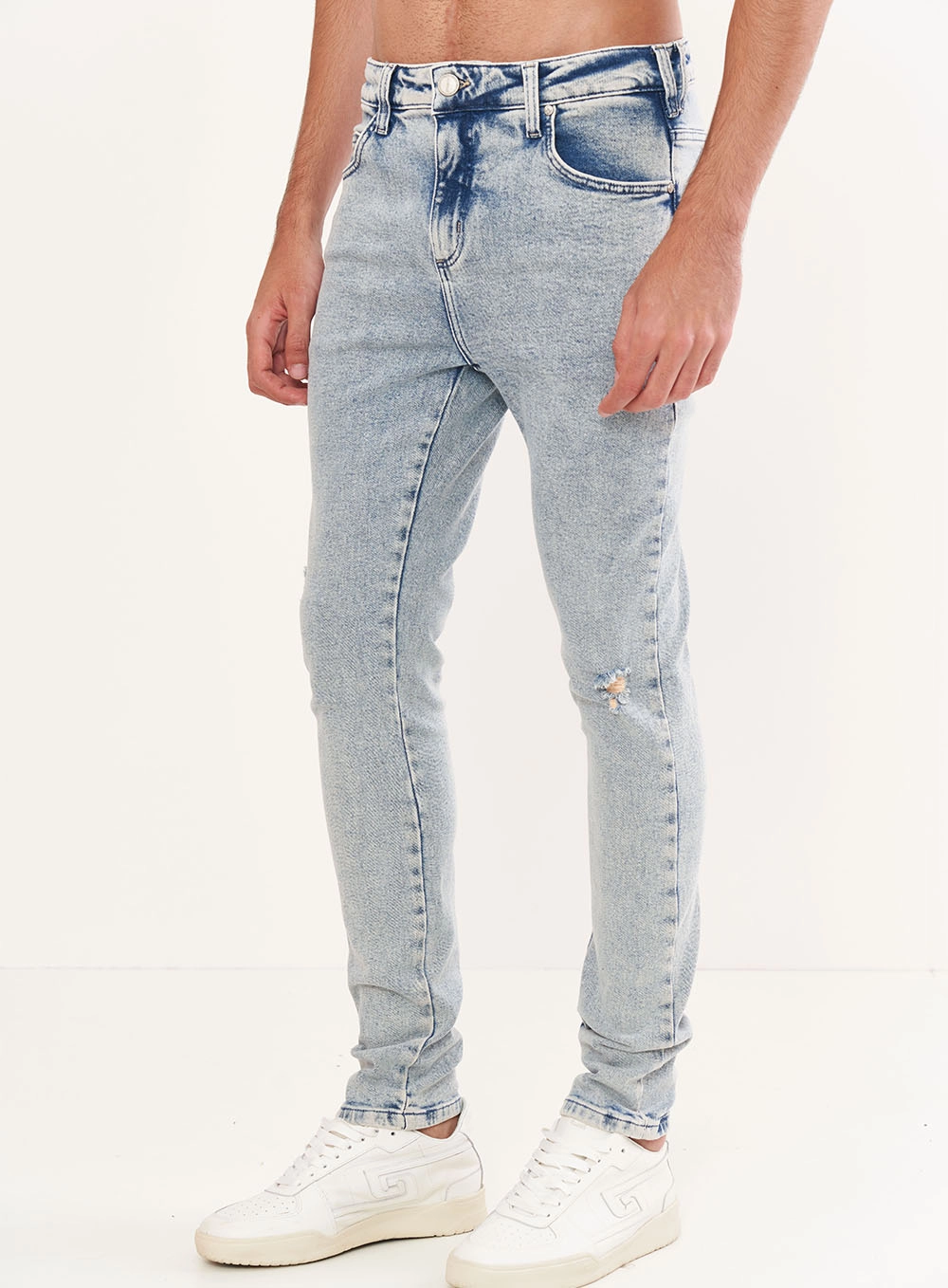 Calça Masculina Jeans Super Skinny Índigo