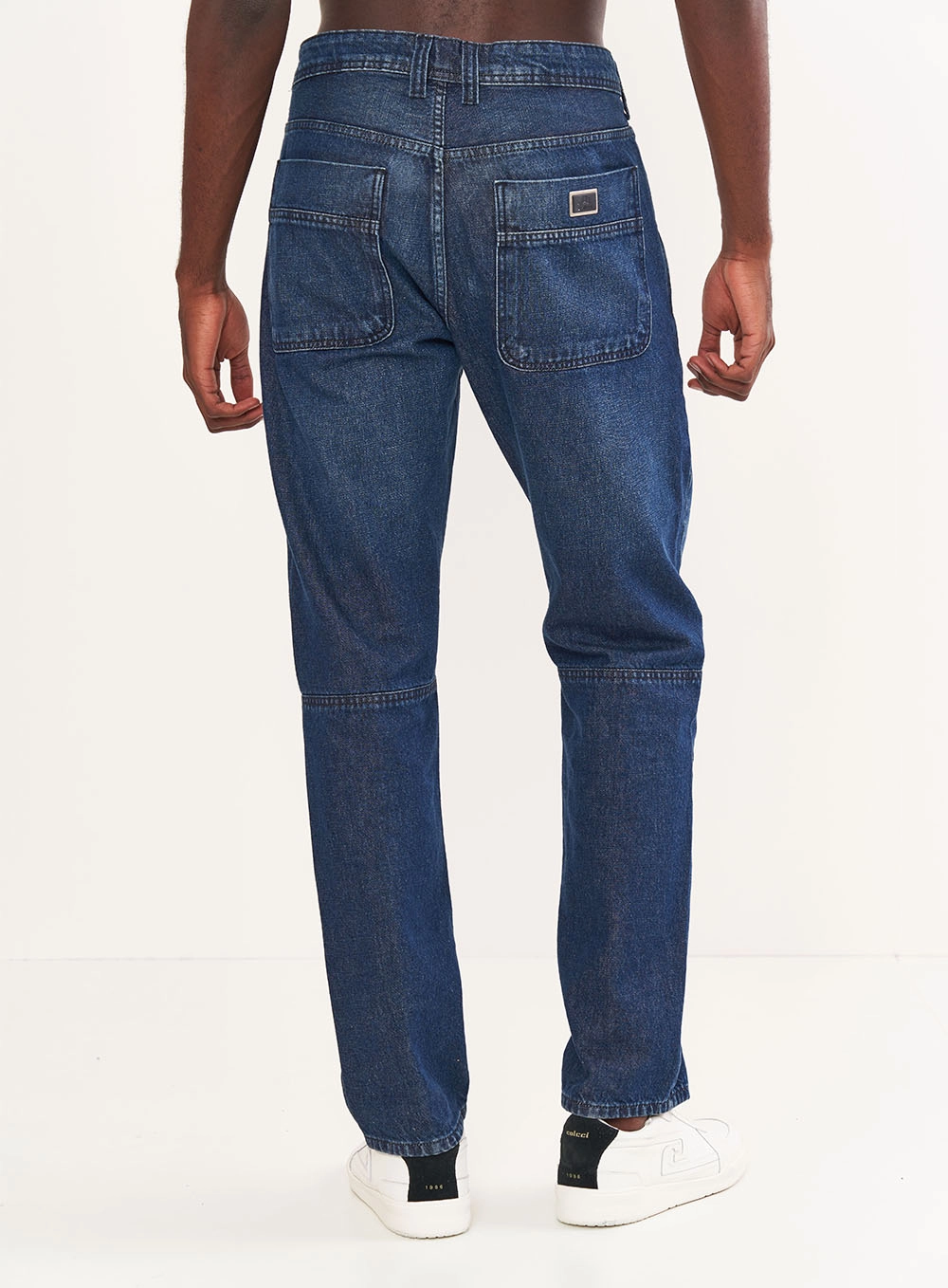 Calça Masculina Jeans Reta Índigo