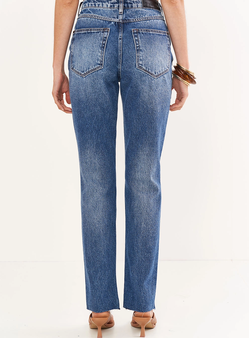 Calça Feminina Jeans Reta -  Kendall Índigo
