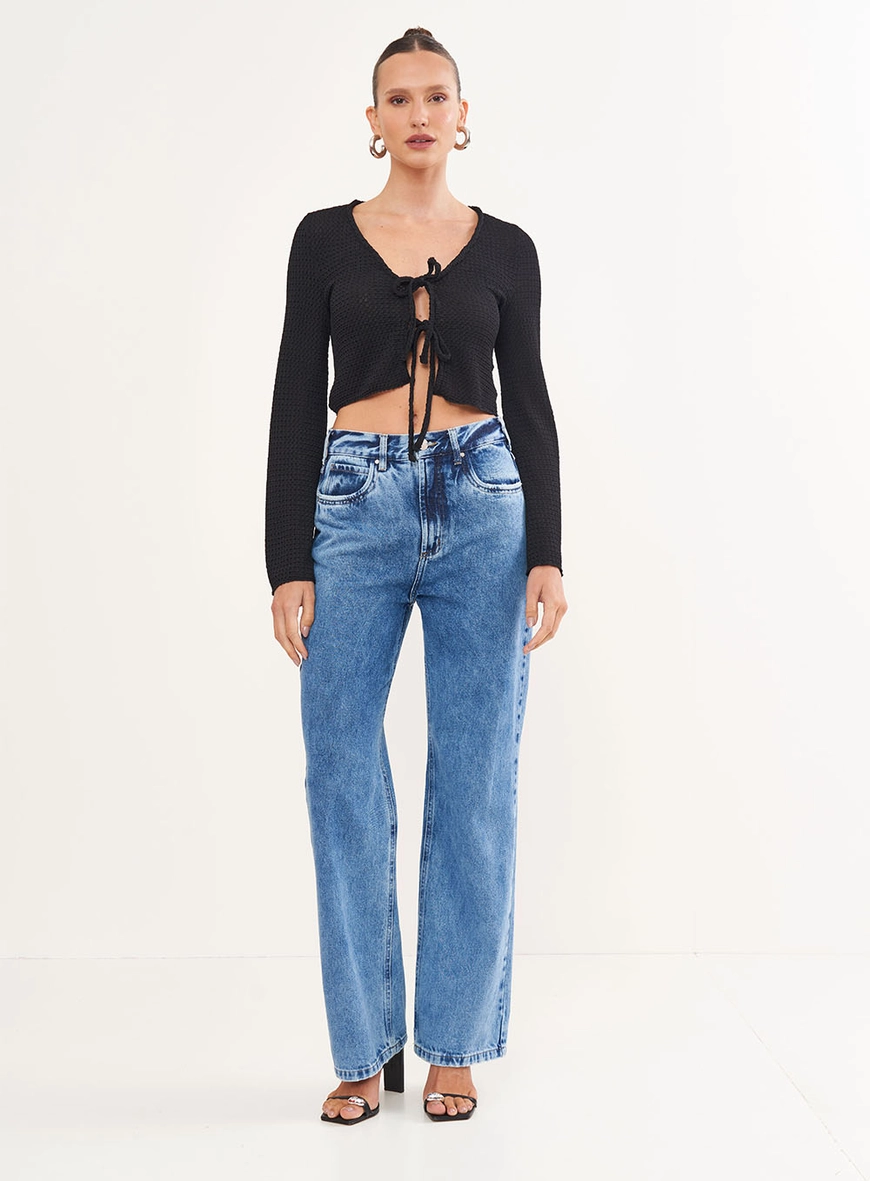 Calça Feminina Jeans Low - Leoni