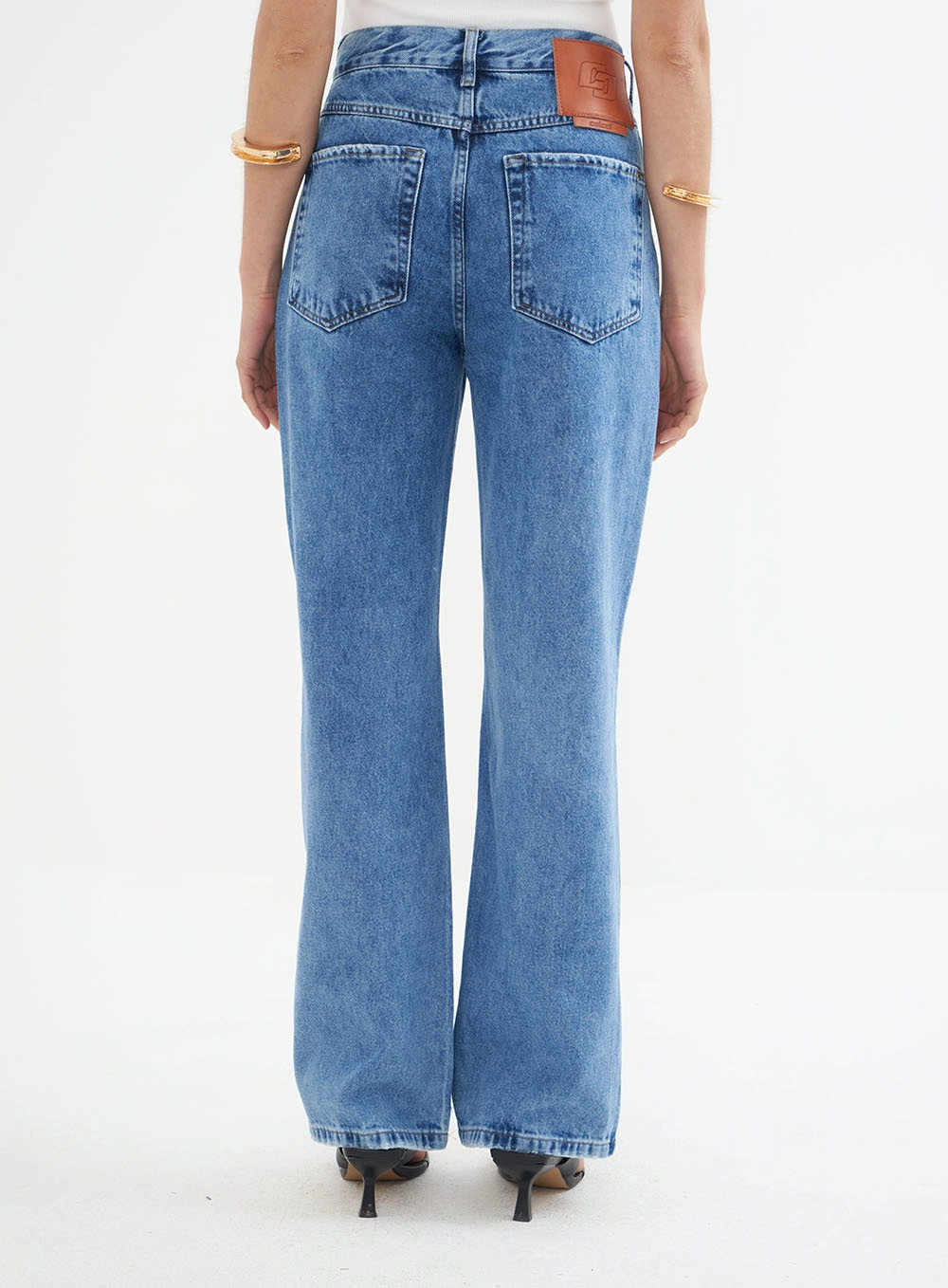 Calça Feminina Jeans Low - Leoni Índigo