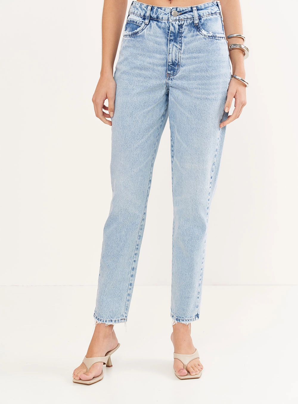 Calça Feminina Jeans Mom - Bruna Índigo