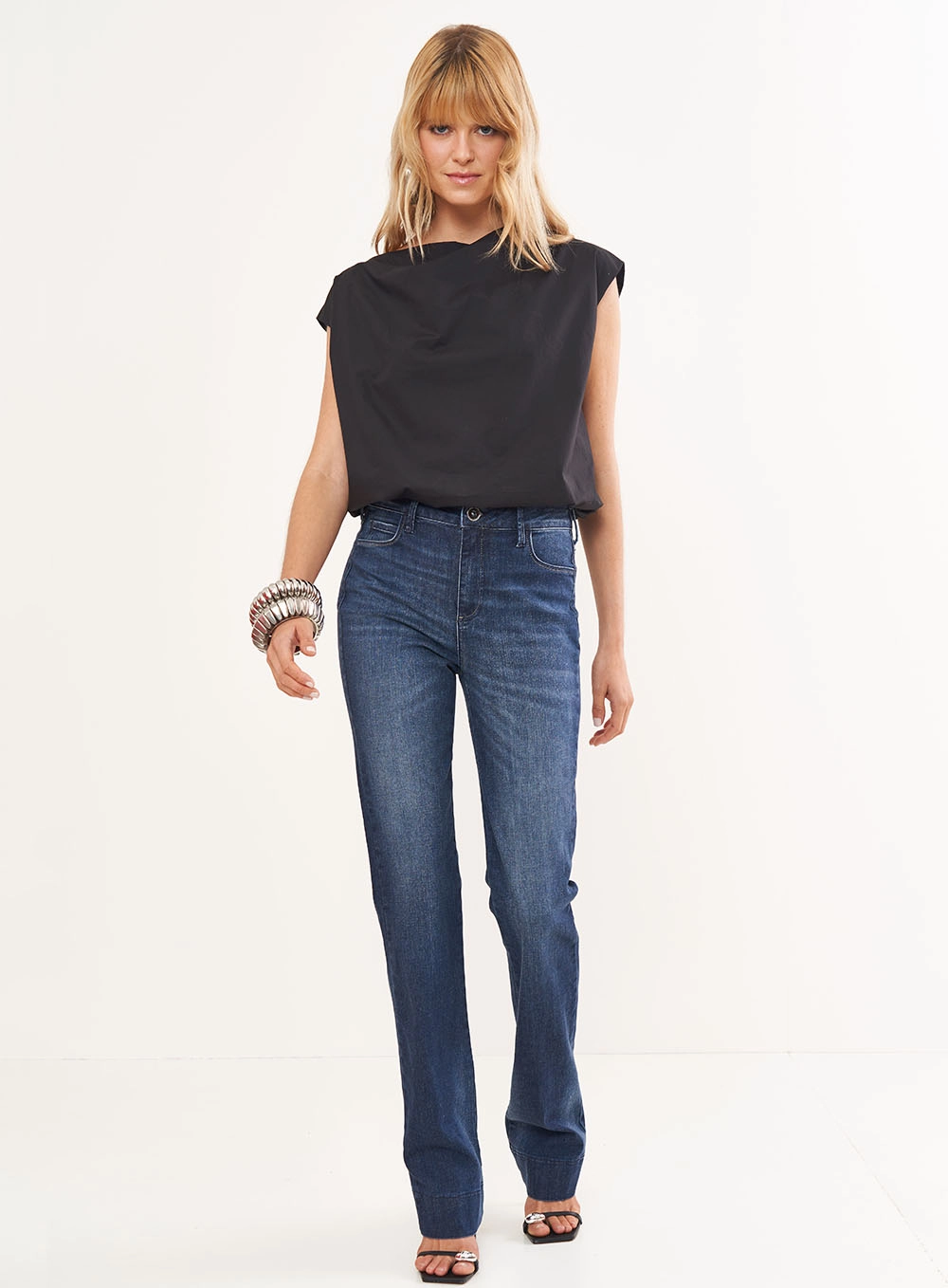 Calça Jeans Feminina Reta - Bia Índigo