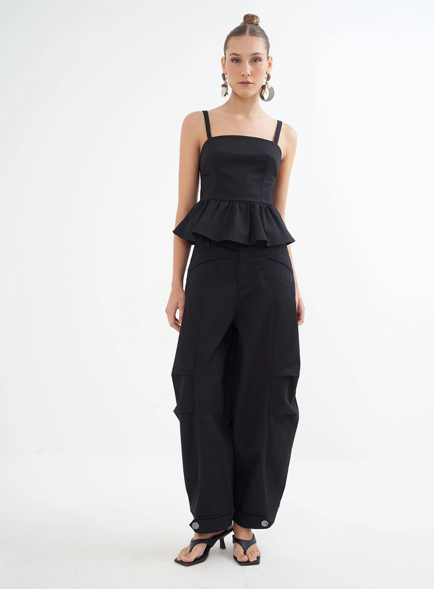 Calça Feminina Alfaiataria Ampla - Jade