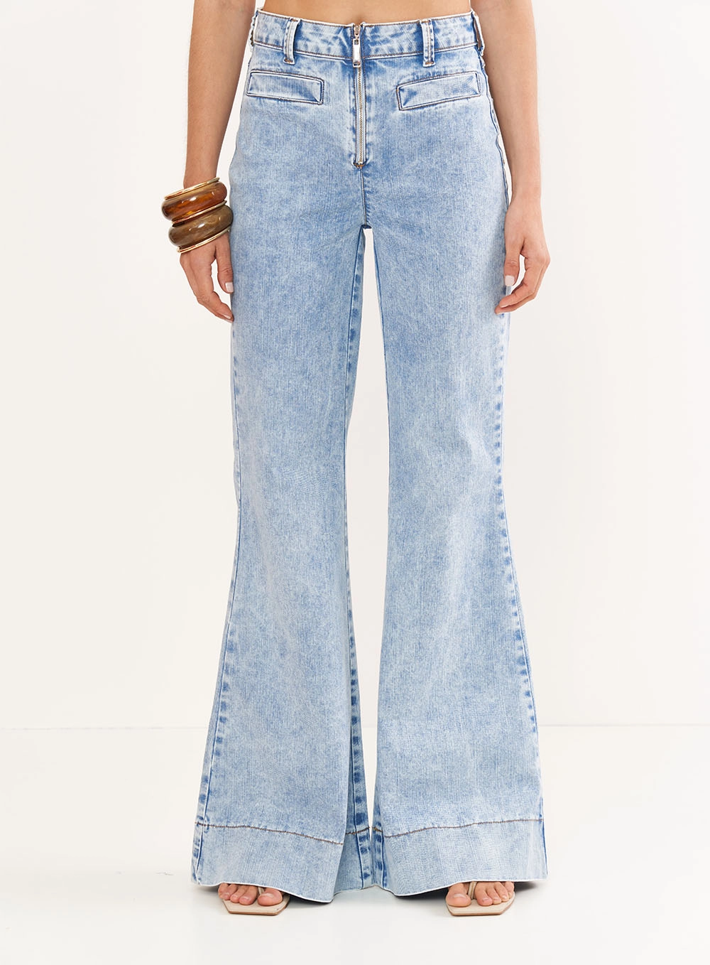 Calça Jeans Feminina  Boot Cut - Bruna Índigo