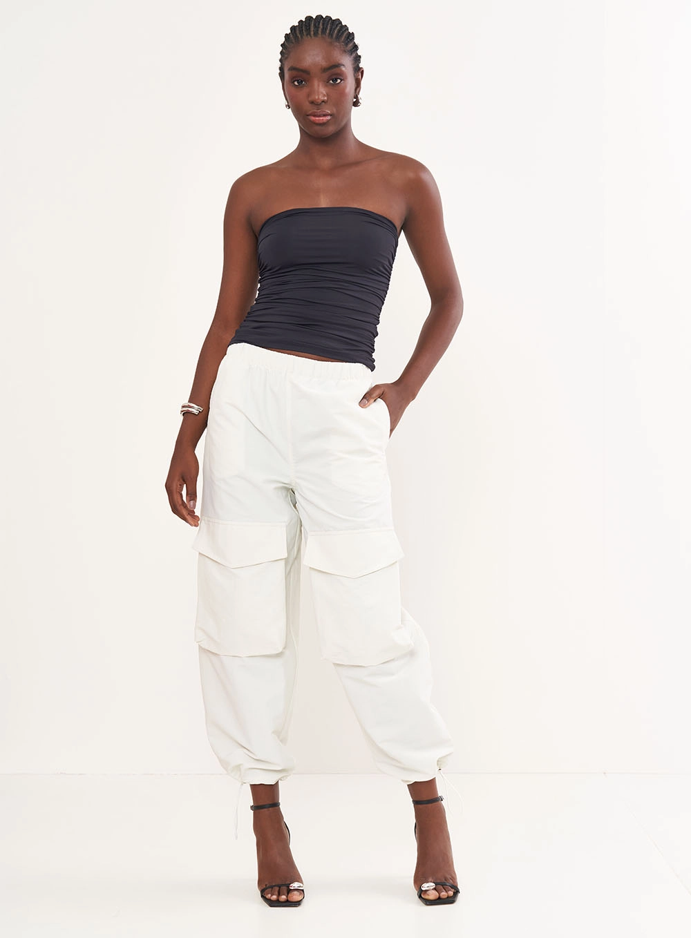 Calça Feminina Jogging Nylon - Riviera Off Shell