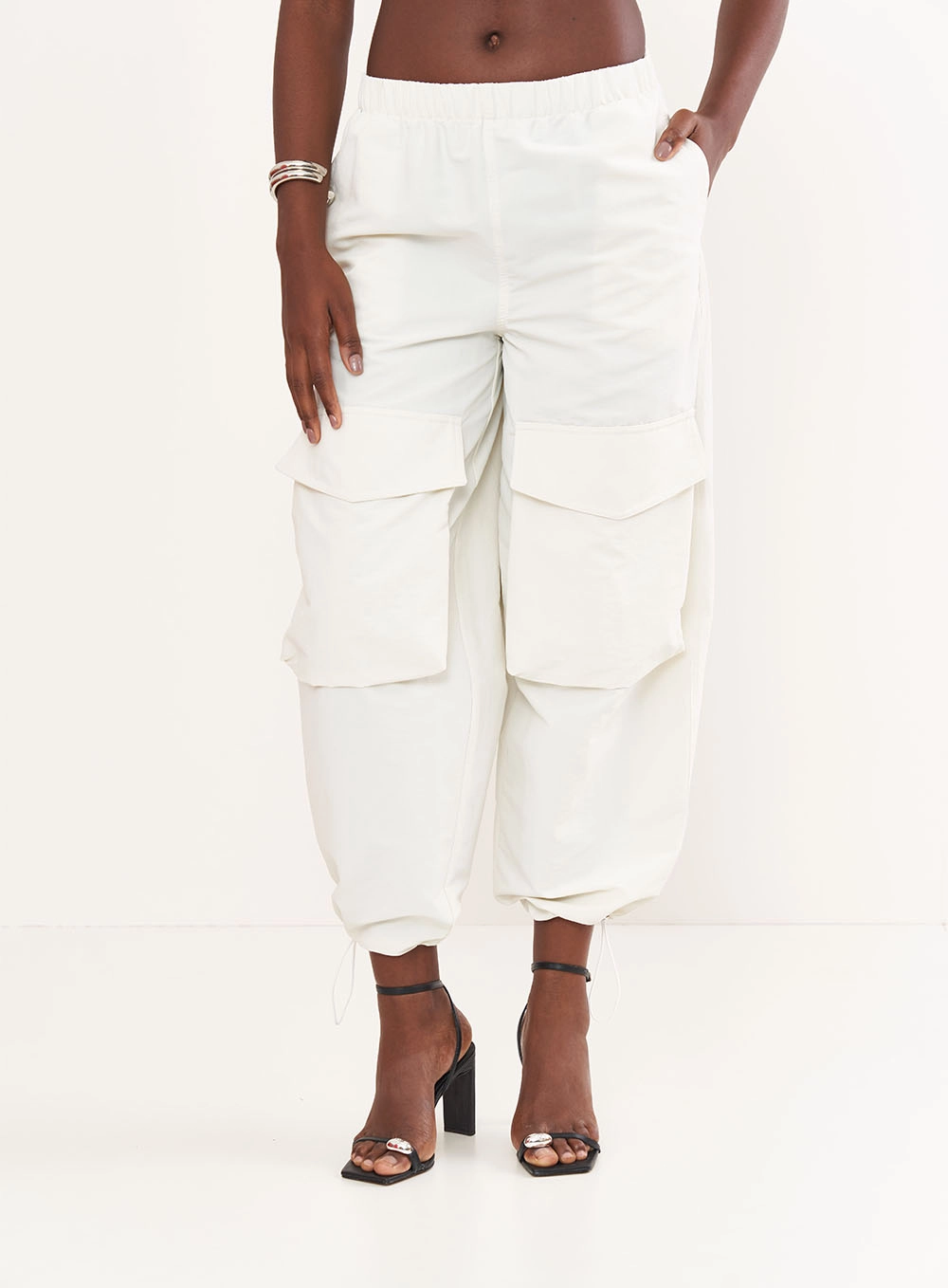 Calça Feminina Jogging Nylon - Riviera Off Shell