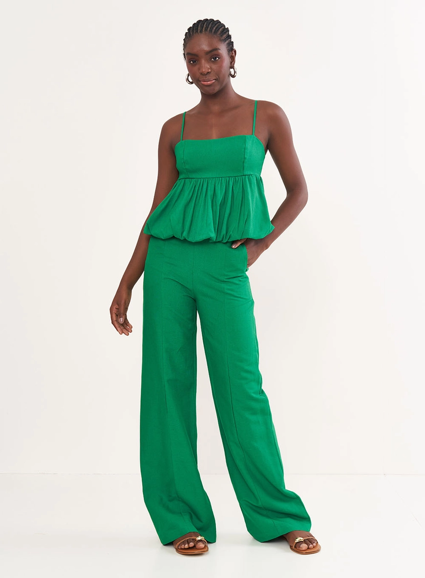 Calça Feminina Linho Reta