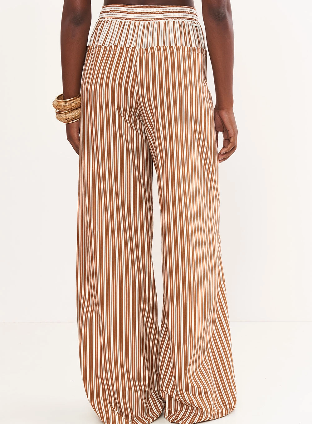 Calça Feminina Listrada Joana – Riviera Estampados