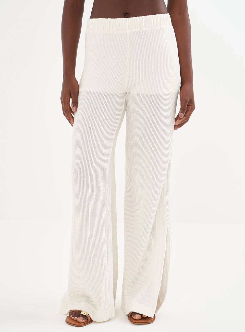 Calça Feminina Com Efeito Canelado Joana - Riviera Off Shell