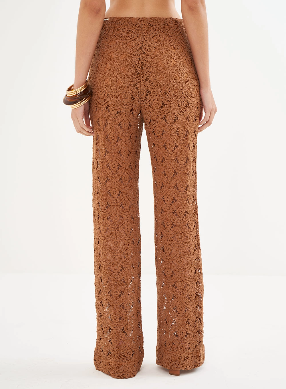 Calça Feminina Em Renda - Jade Marrom Evermore