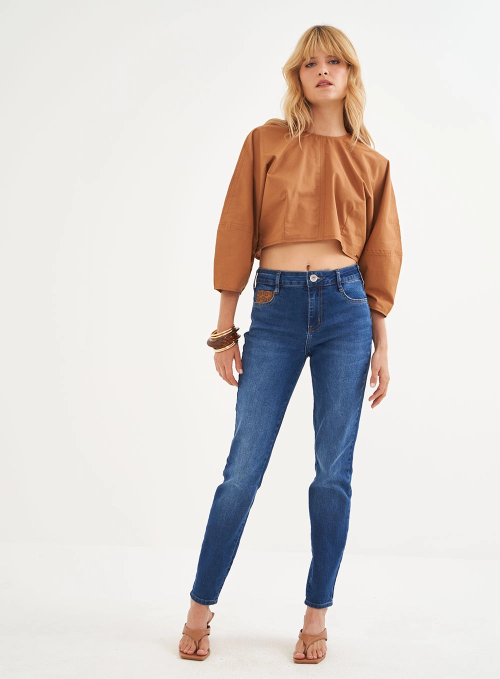 Calça Feminina Jeans Reta - Bia Índigo