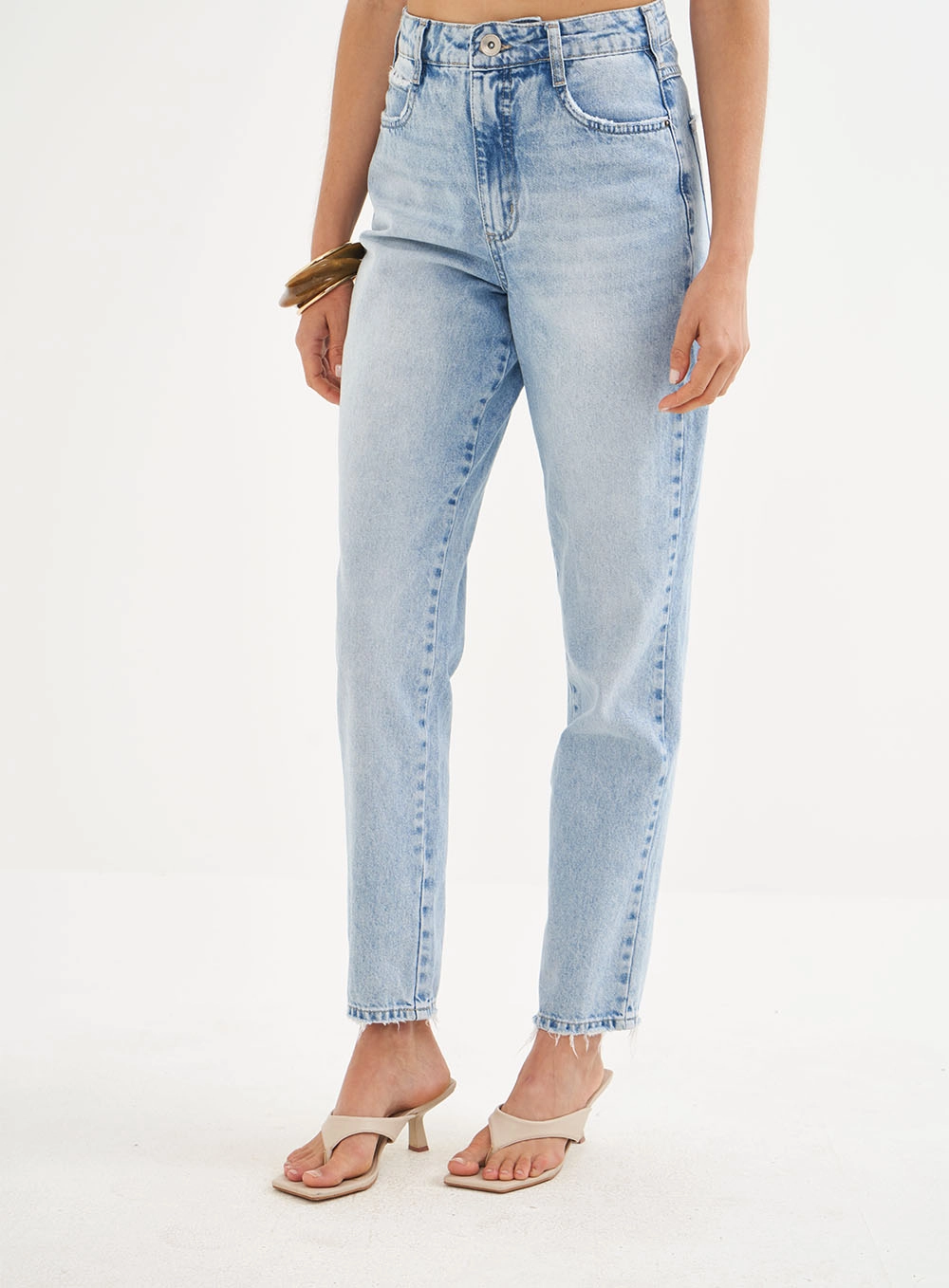 Calça Feminina Jeans Reta -  Bruna Índigo