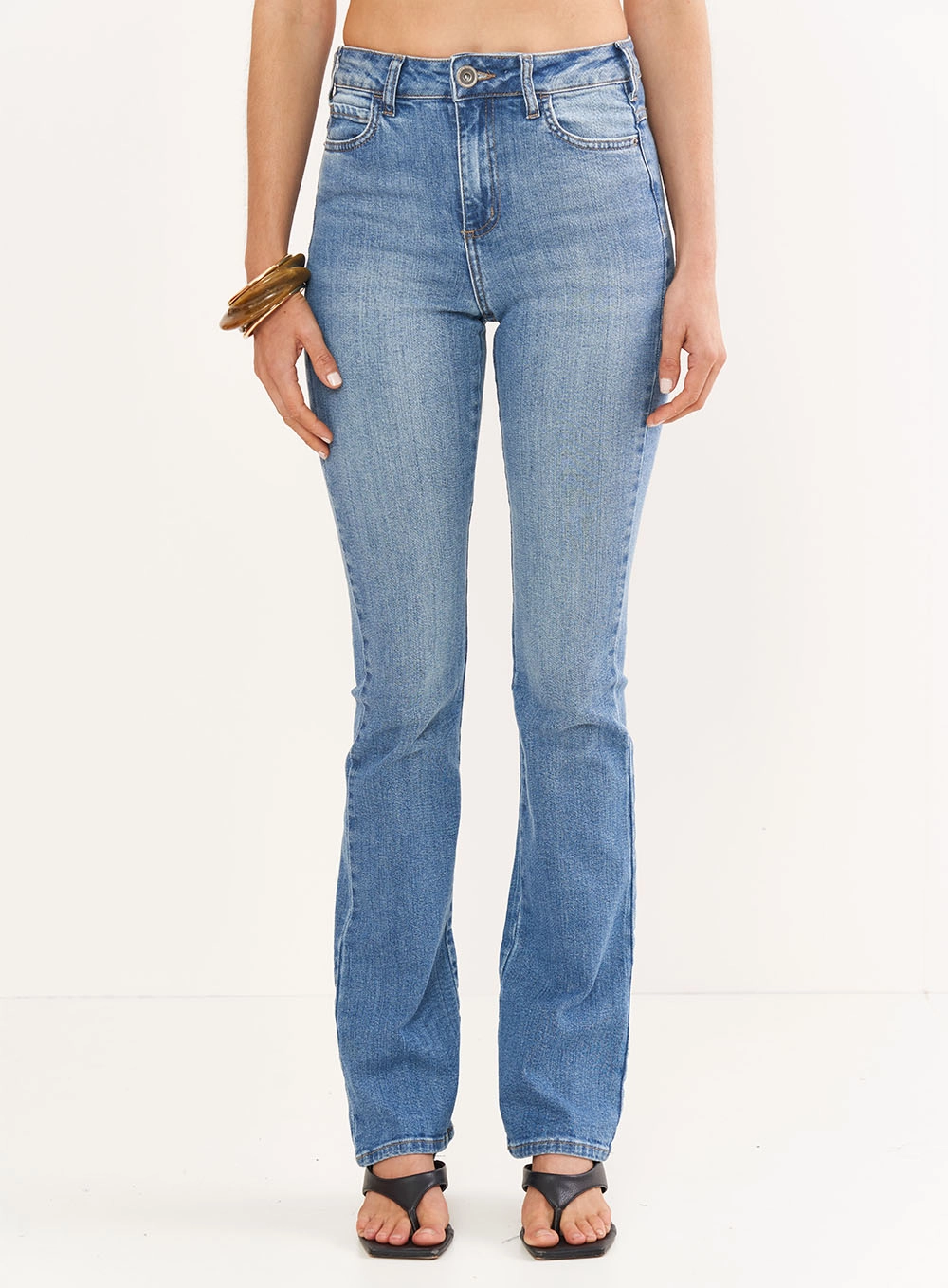 Calça Feminina Jeans Reta - Bia Índigo
