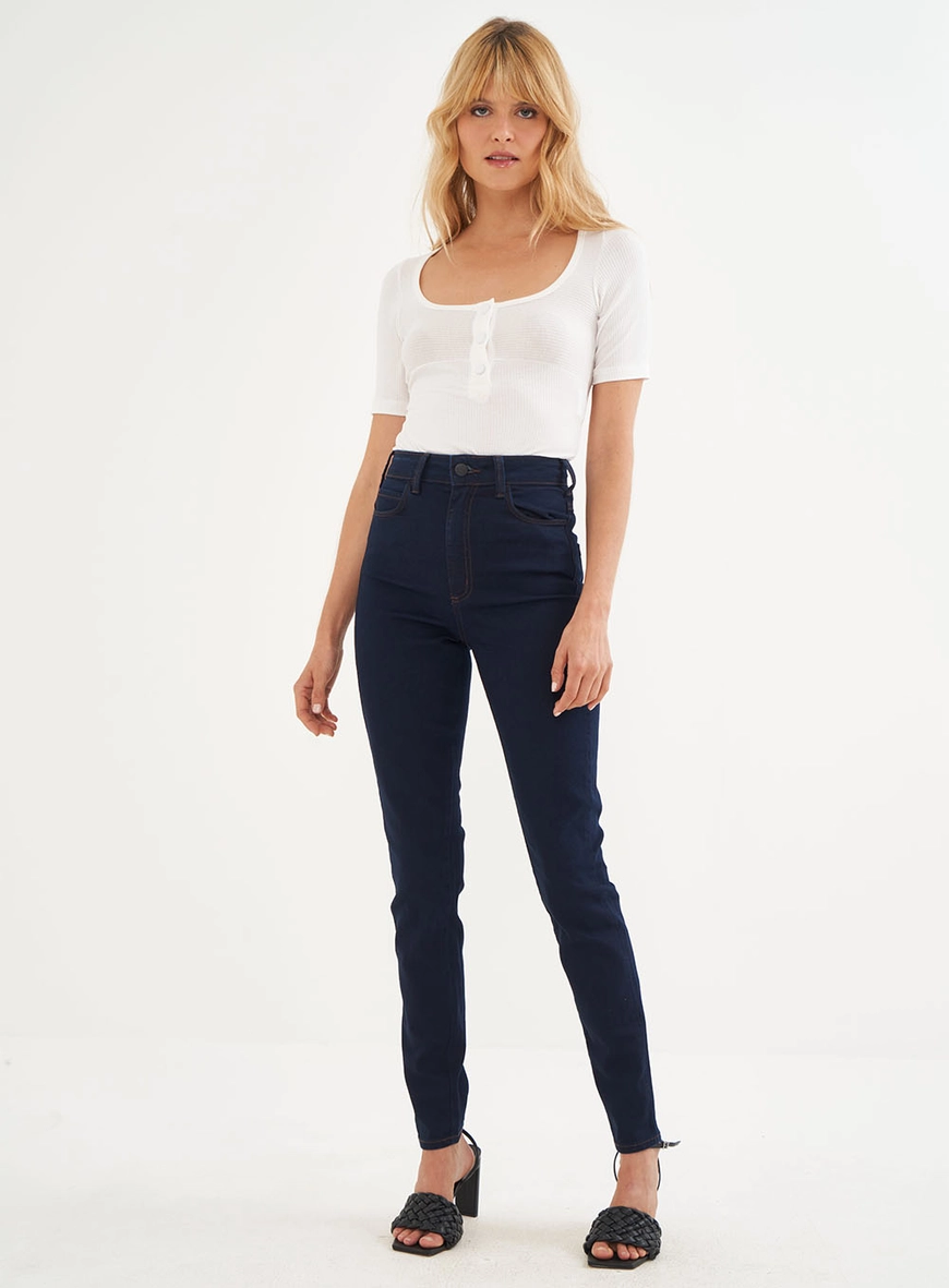 Calça Feminina Jeans Justa Stretch - Bruna