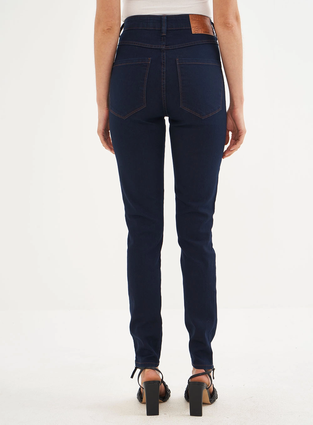 Calça Feminina Jeans Justa Stretch - Bruna Índigo