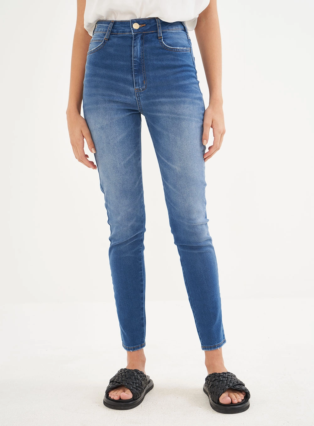 Calça Feminina Jeans Stretch -  Bruna Índigo