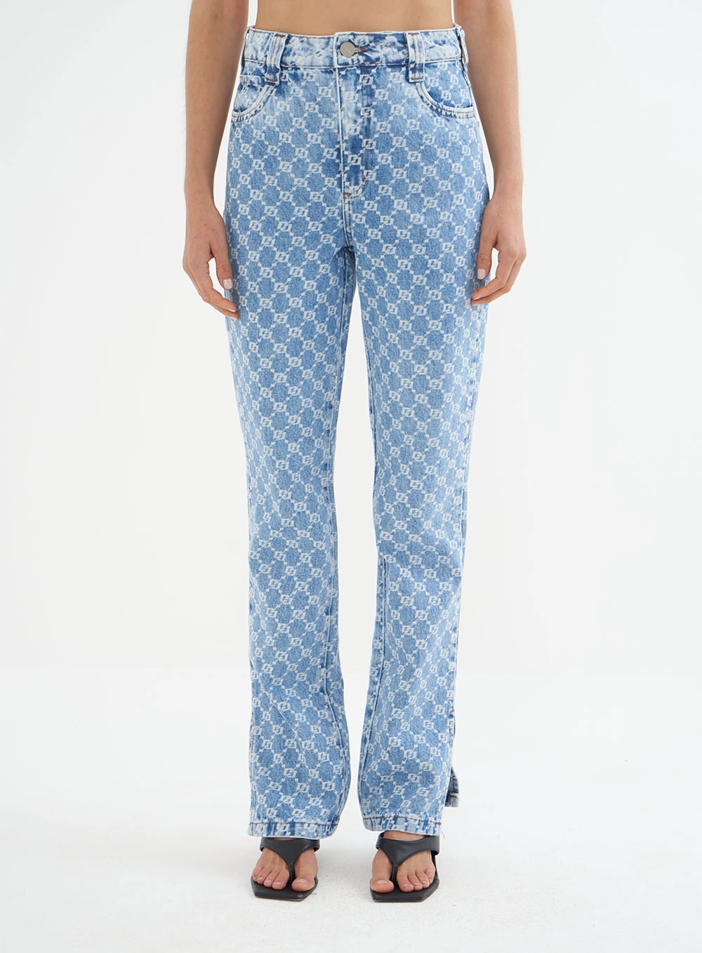 Calça Feminina Jeans Estampada -  Kendall Estampados