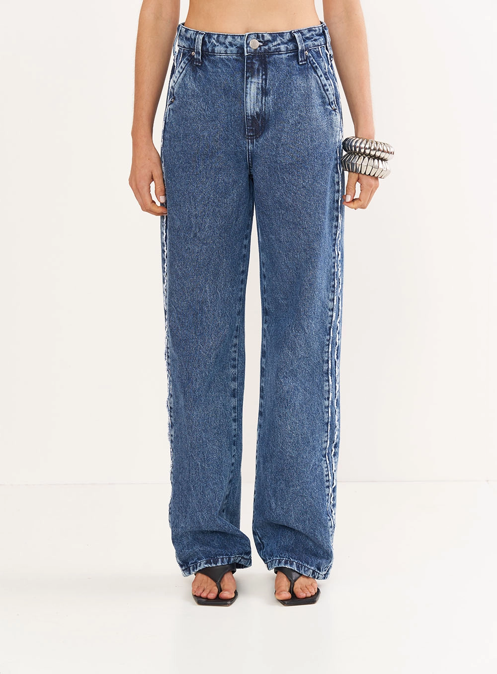 Calça Feminina Jeans Wide Leg - Juliette Índigo