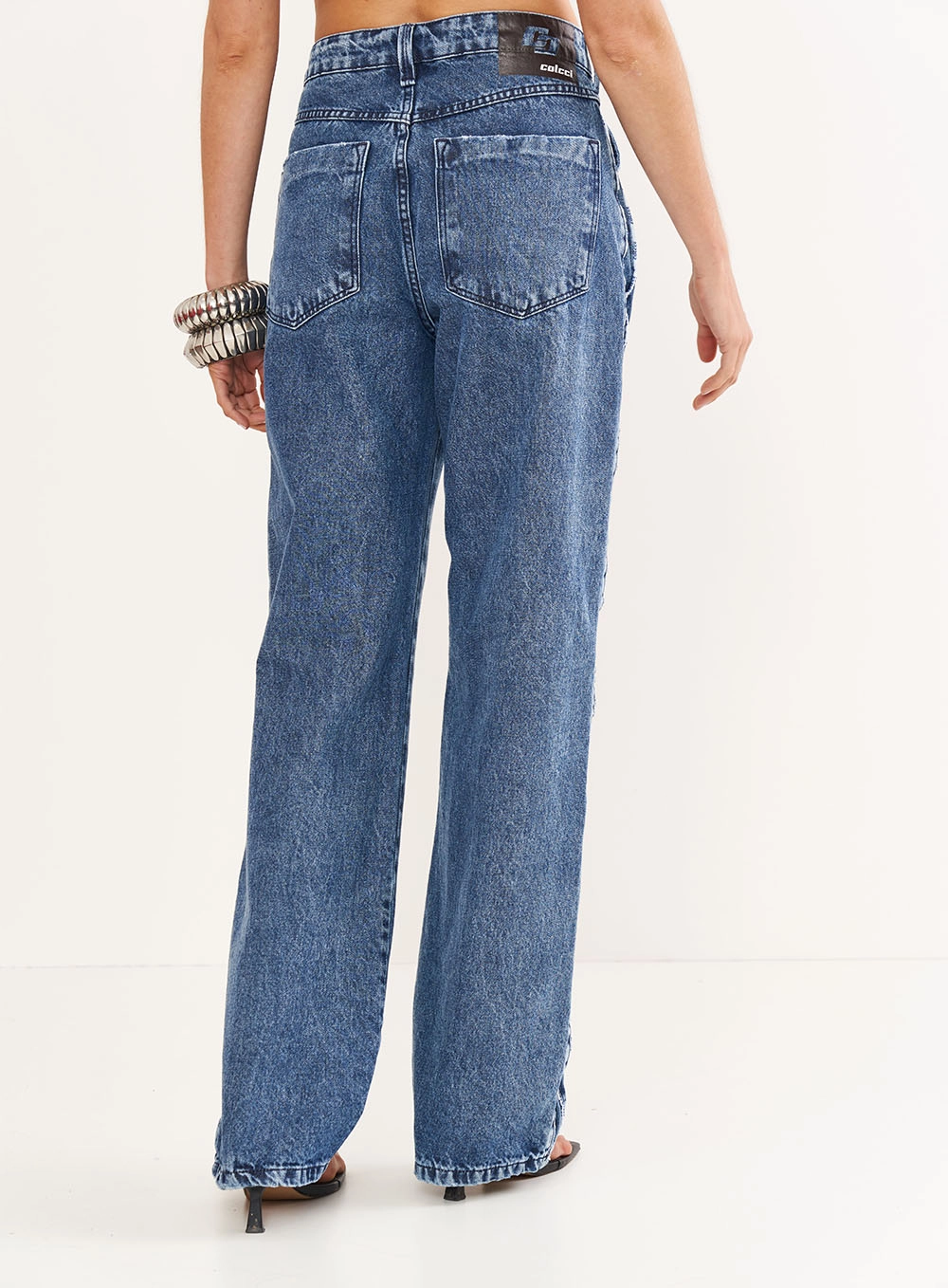 Calça Feminina Jeans Wide Leg - Juliette Índigo