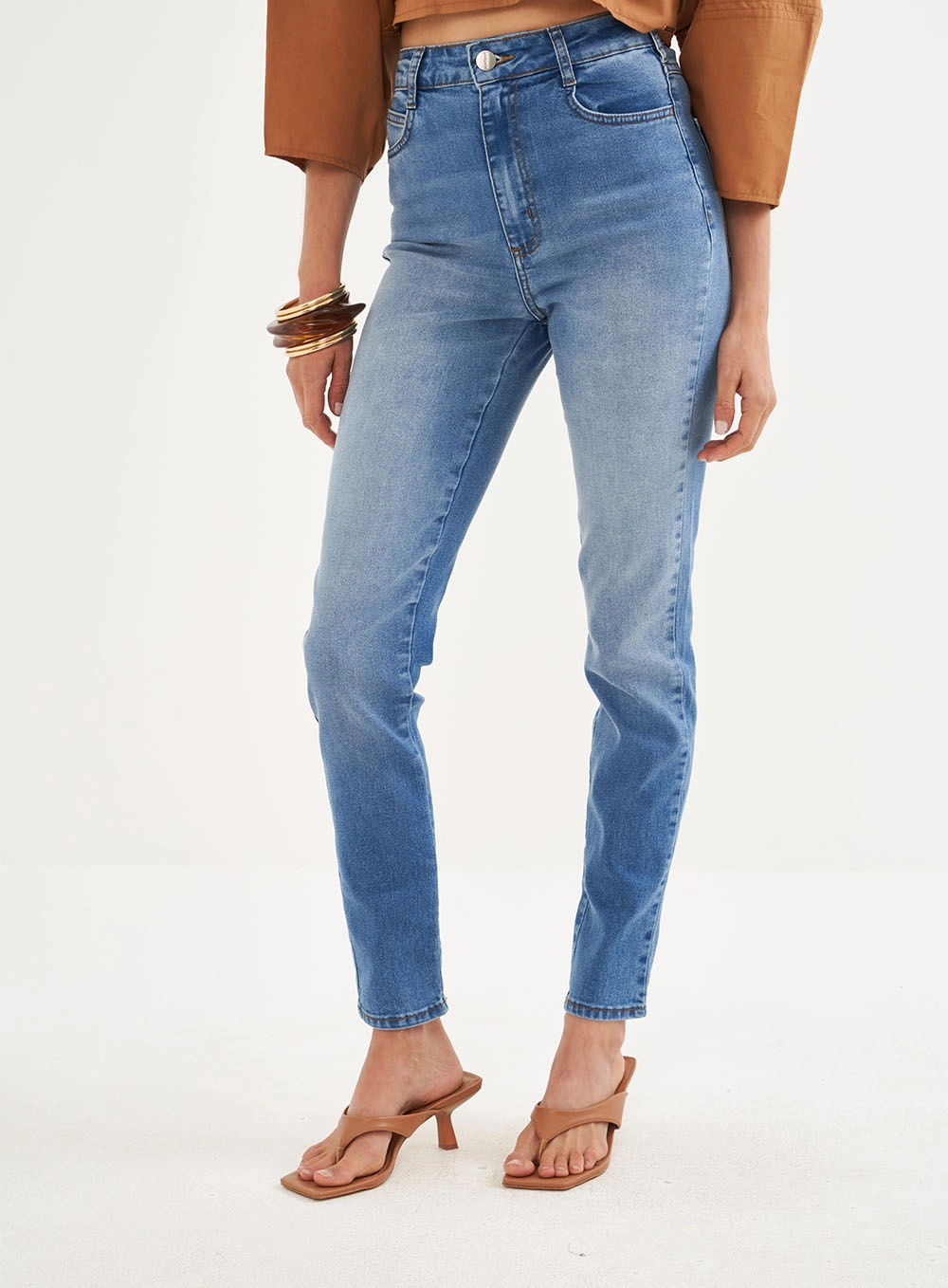 Calça Feminina Jeans Stretch - Bruna Índigo