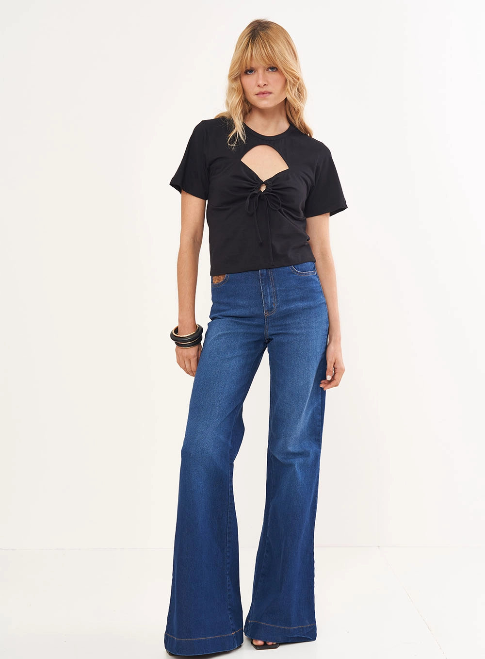 Calça Feminina Jeans Boot Cut - Bruna Índigo