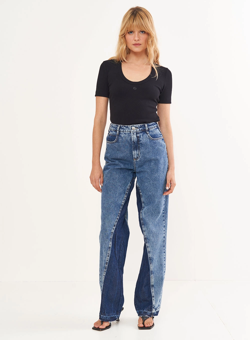 Calça Feminina Jeans Duo Color - Juliette Índigo