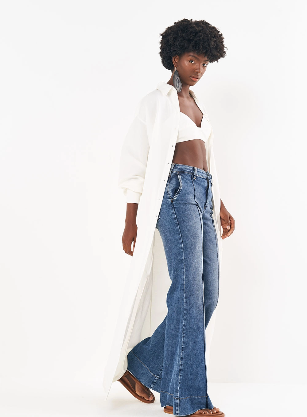 Calça Feminina Jeans Boot Cut - Bruna Índigo