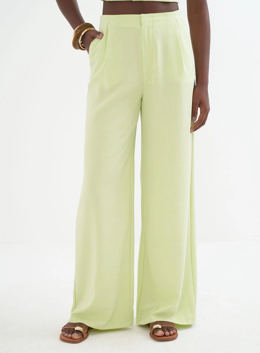 Calça Feminina Alfaiataria - Joana Verde