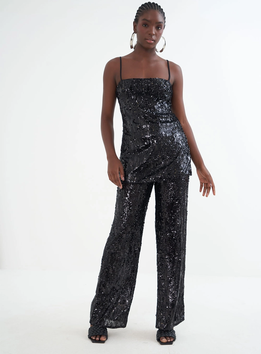 Calça Feminina Paetê - Joana