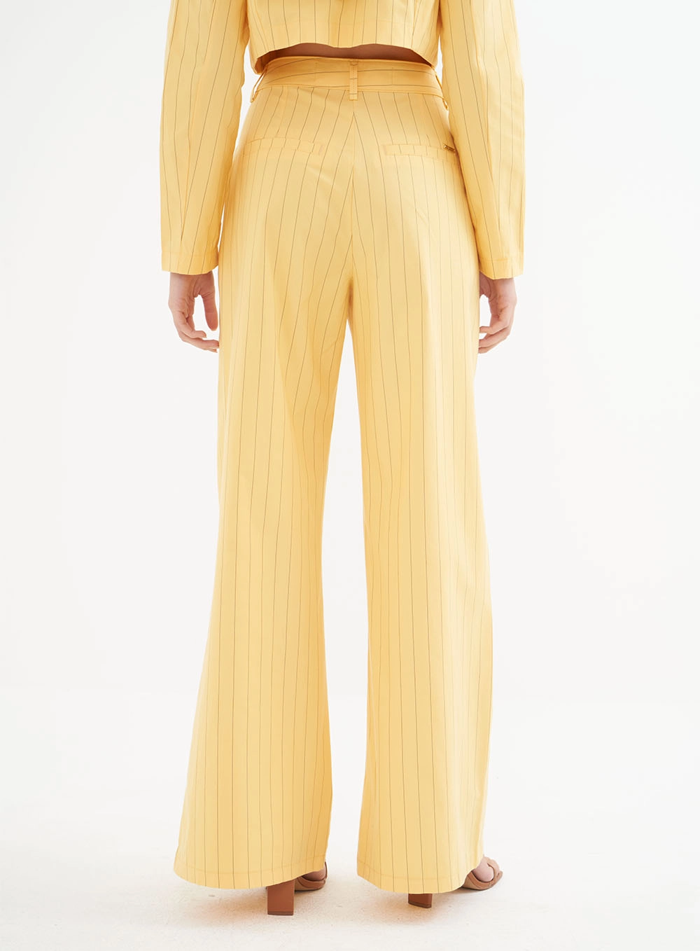 Calça Feminina Alfaiataria Listrada Estampados