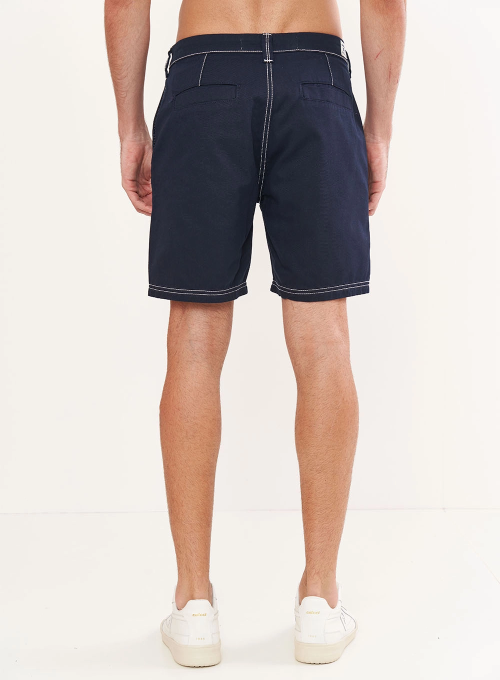 Bermuda Masculina Em Sarja - Bona Azul Darkness