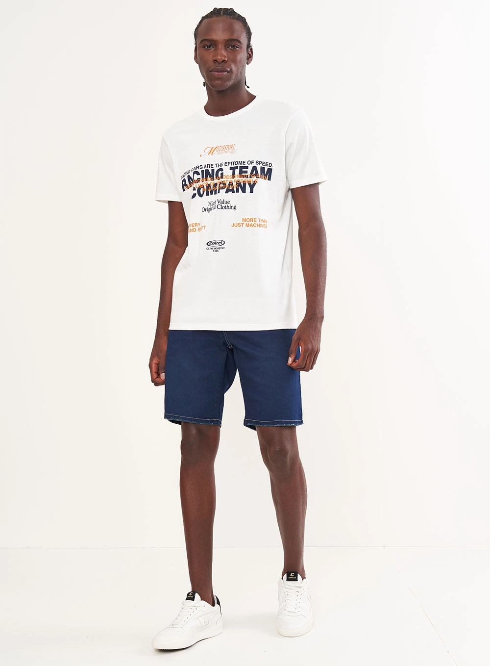 Bermuda Masculina Jeans Reta - Davi Índigo