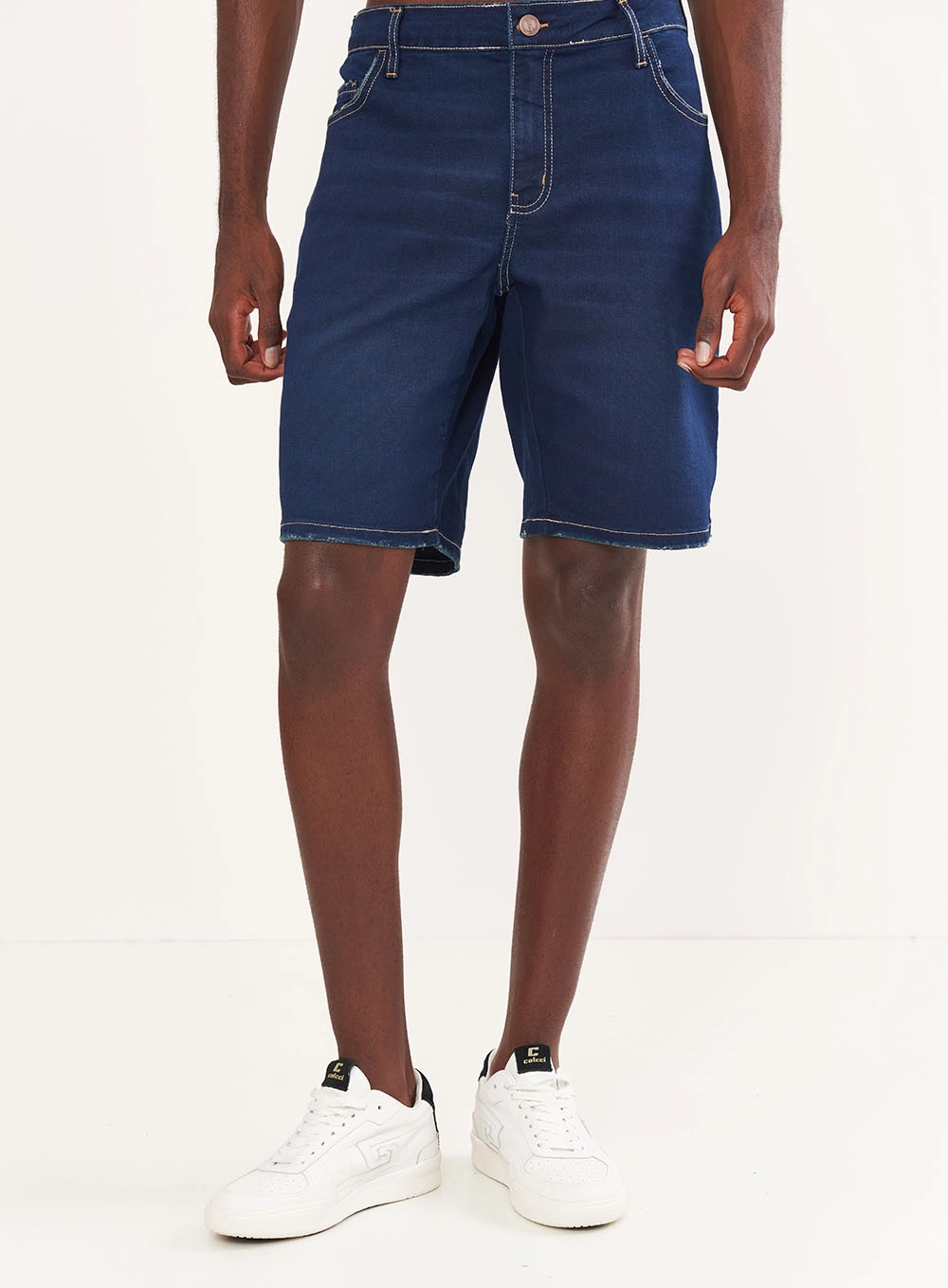 Bermuda Masculina Jeans Reta - Davi Índigo