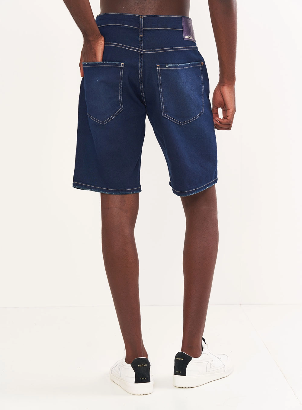 Bermuda Masculina Jeans Reta - Davi Índigo
