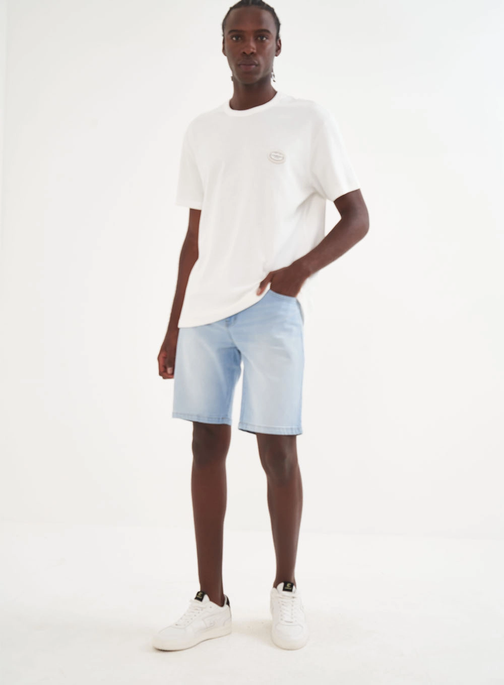 Bermuda Masculina Jeans -  Davi Índigo