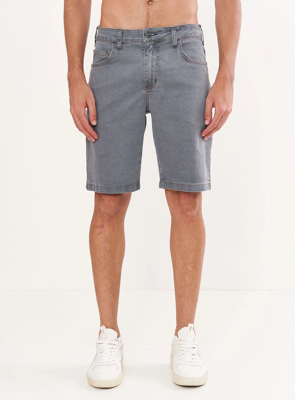 Bermuda Masculina Jeans -  Davi Indigo Preto